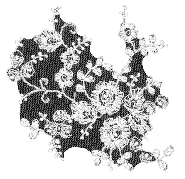 Corded Motif - White